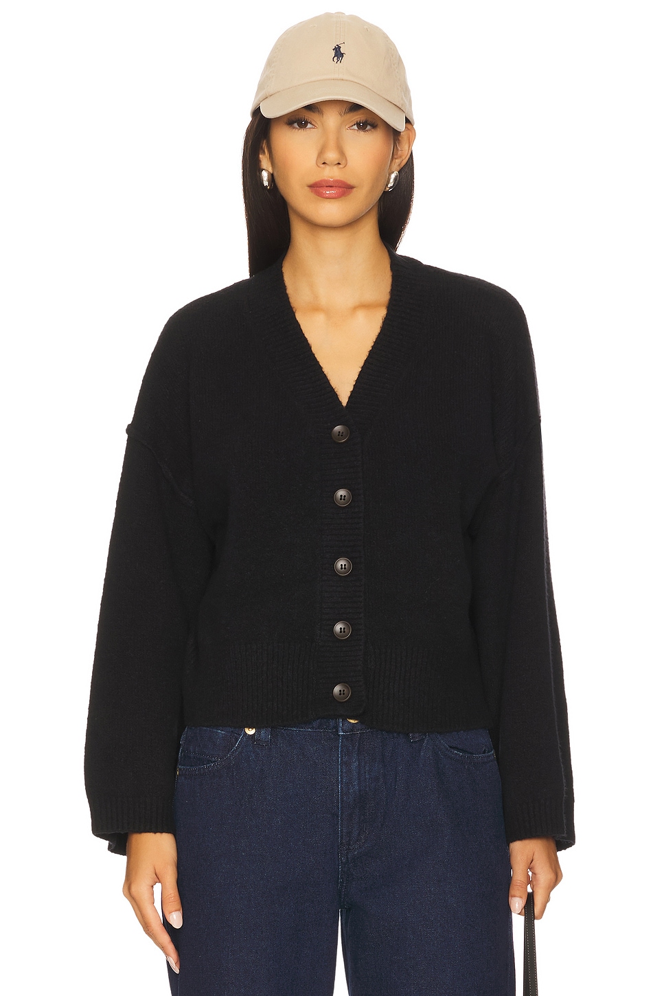 Free People Cool Of The Night Cardi in Black | REVOLVE