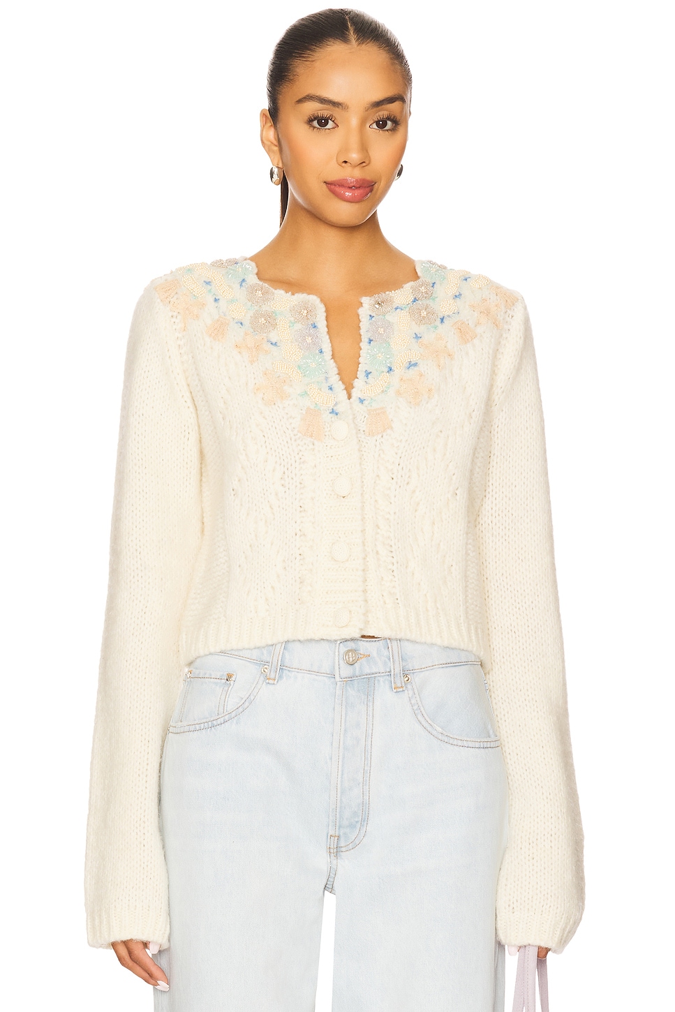 Free People Pixie Cardi in Ivory | REVOLVE