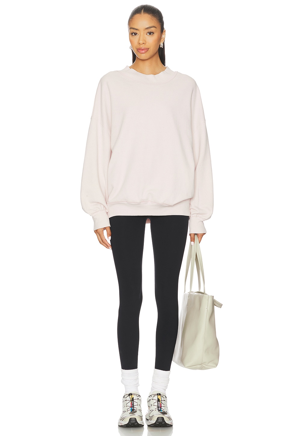 x We The Free Palm Springs Turtleneck In Mauve Chalk