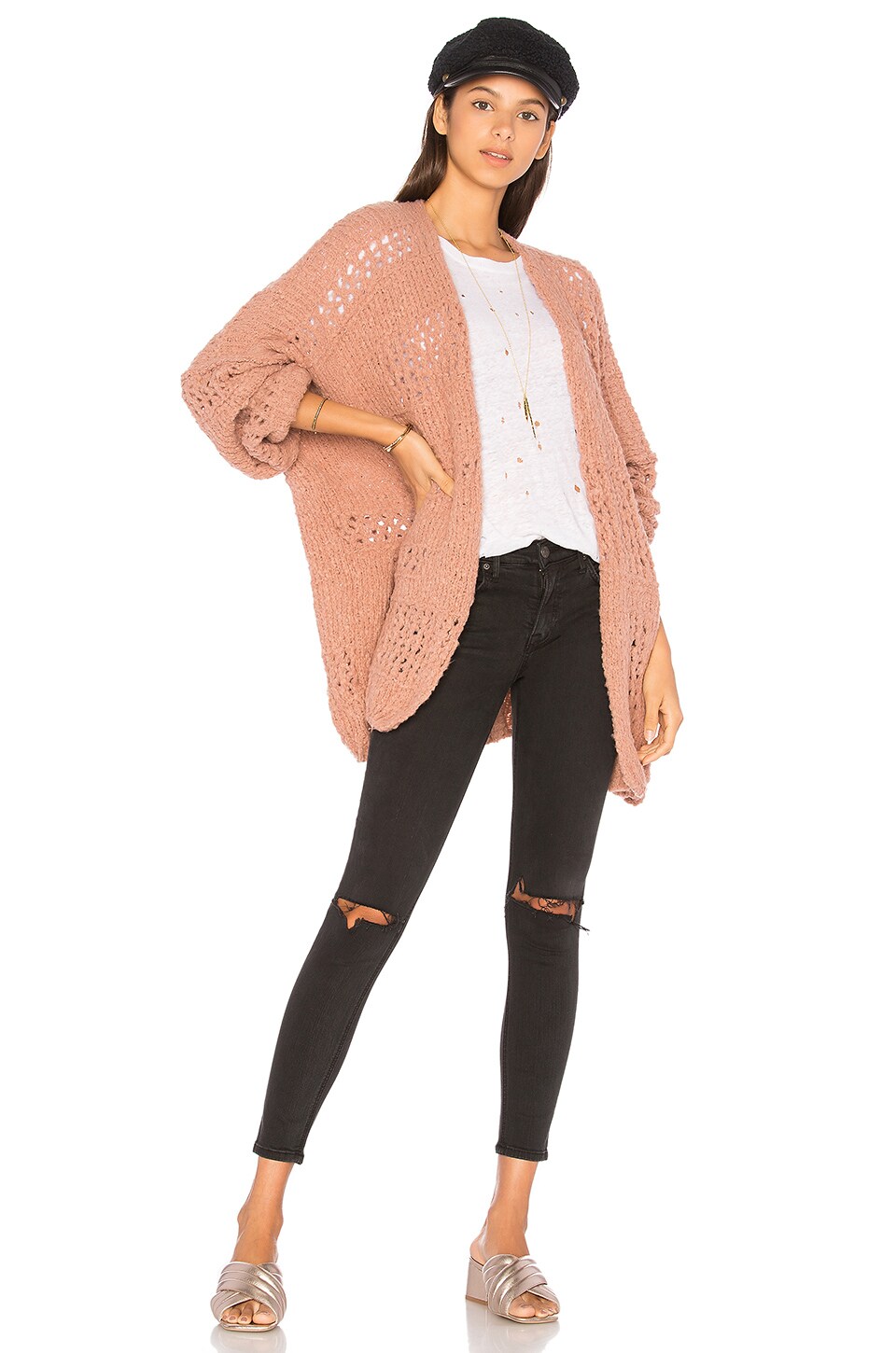 Free People Saturday Morning Cardigan in Pink | REVOLVE