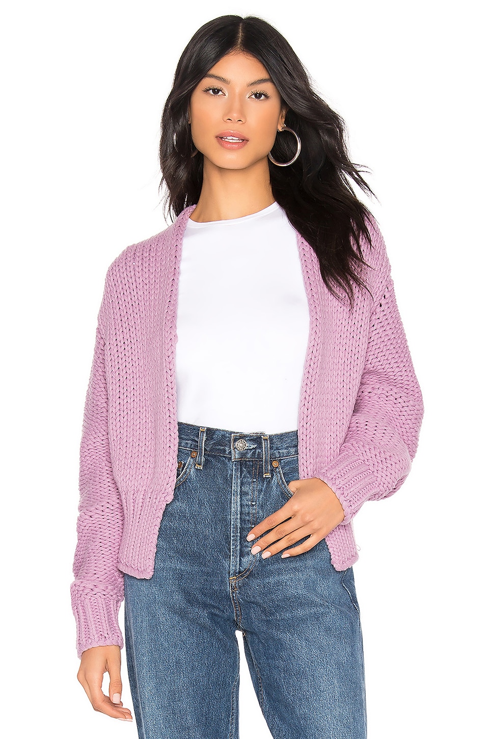 free people pink cardigan