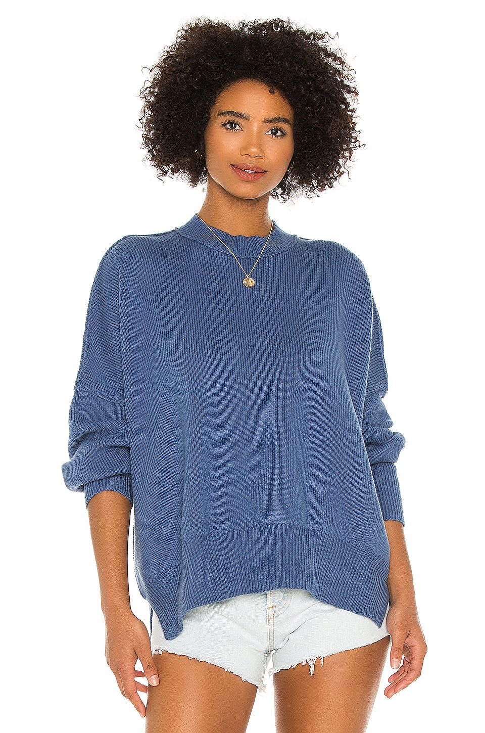 Free People Easy Street Tunic in Fancy Blue | REVOLVE