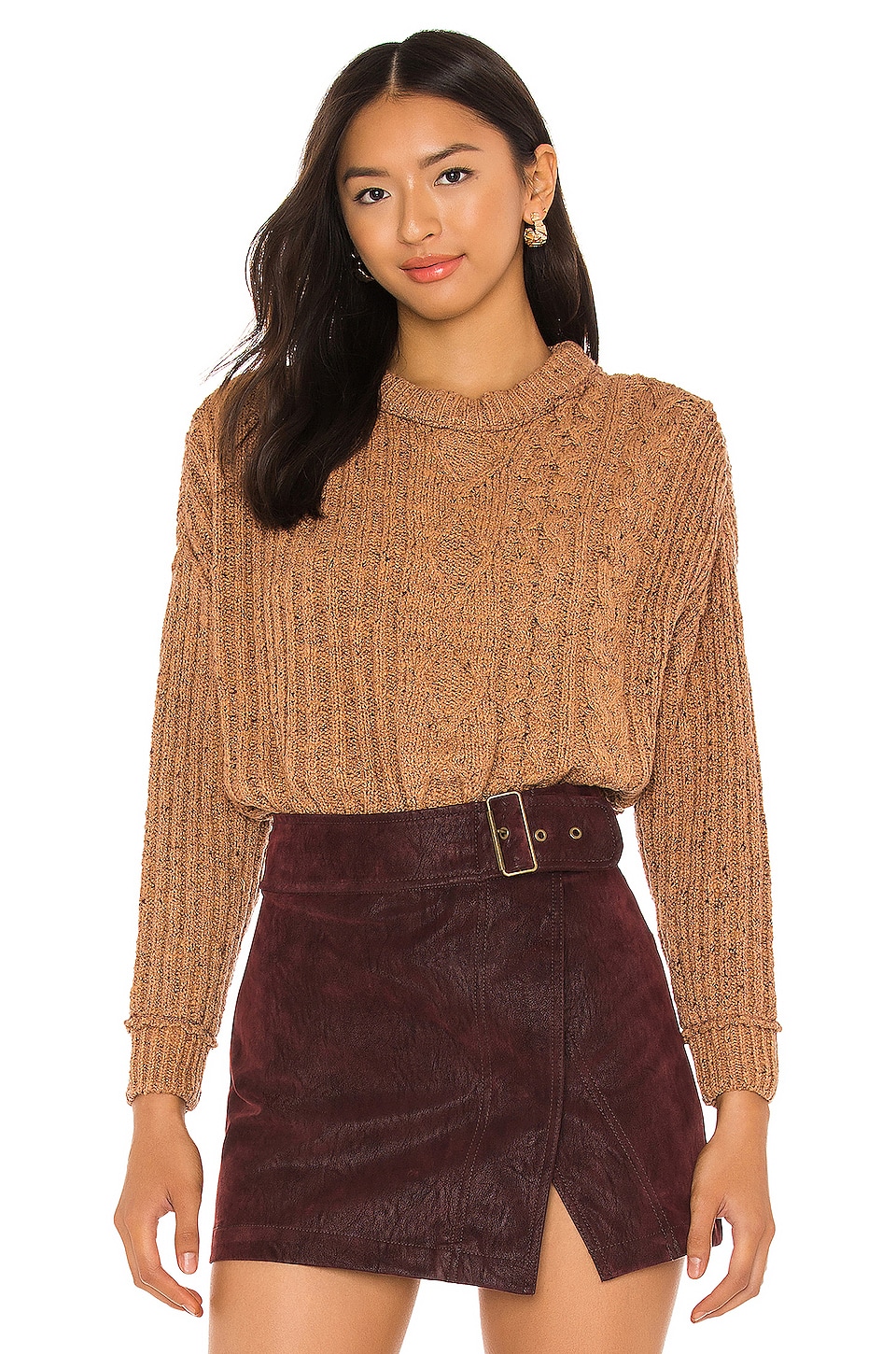 Free People On Your Side Pullover in Brown Sugar | REVOLVE