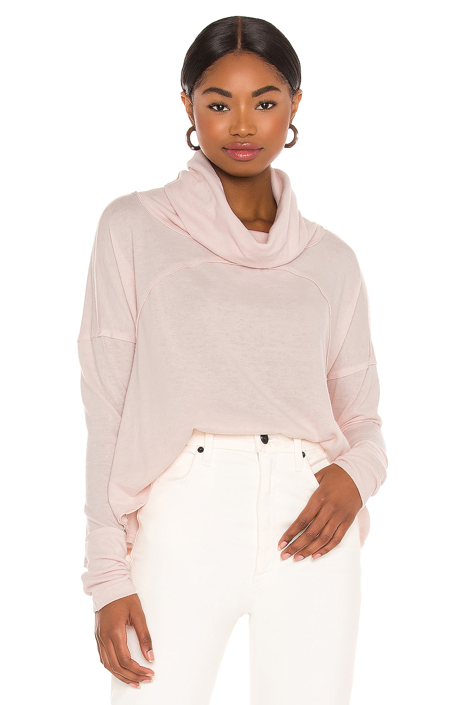 free people cozy time funnel pullover