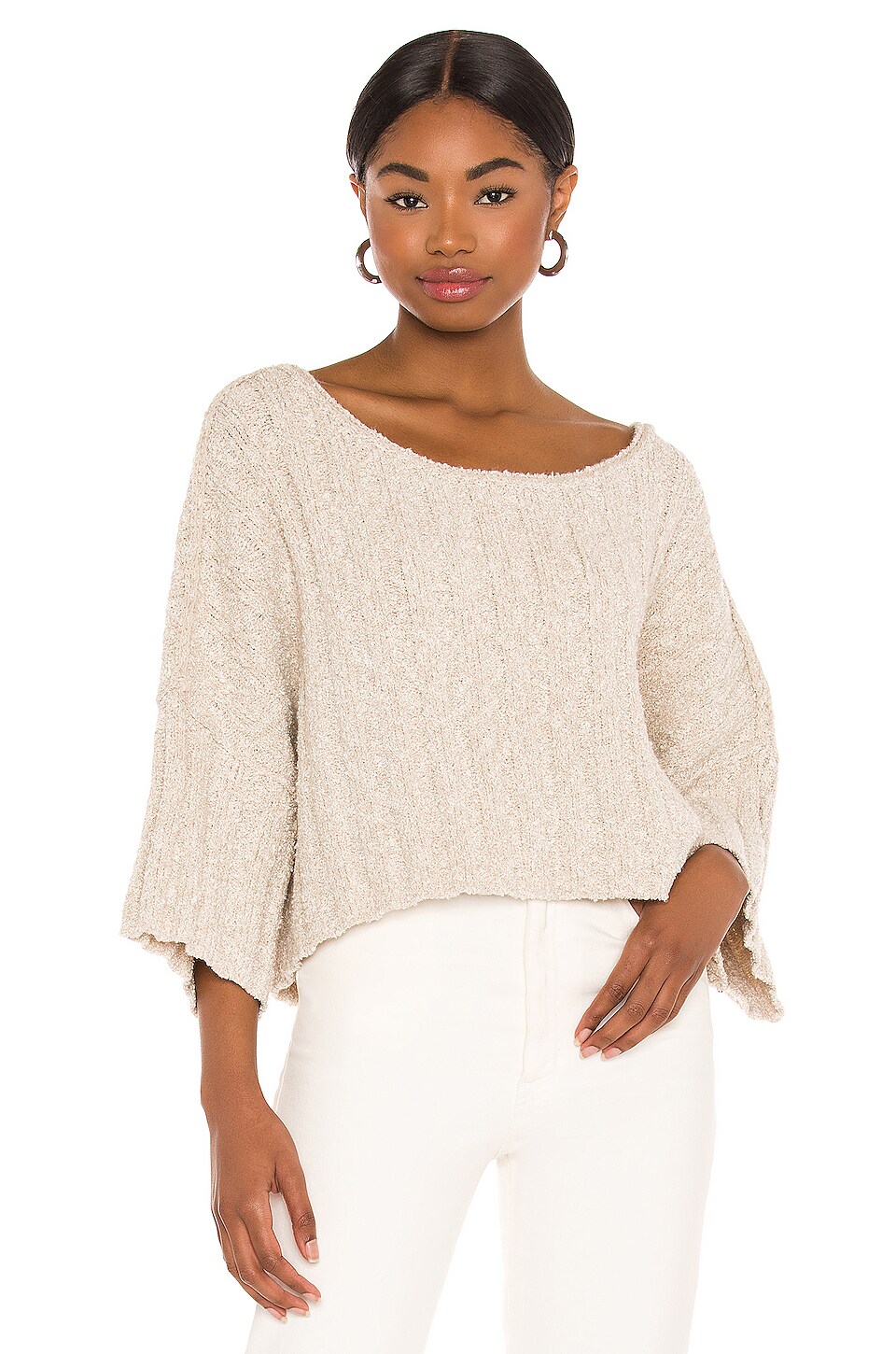 Free People Good Day Pullover in Sand | REVOLVE