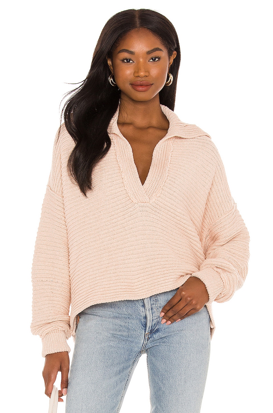 Free People Marlie Pullover in Dusty 