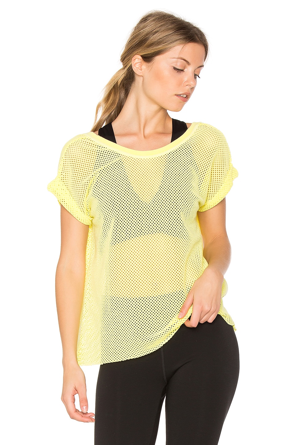 free people hot stuff 网状tee恤 – yellow | revolve