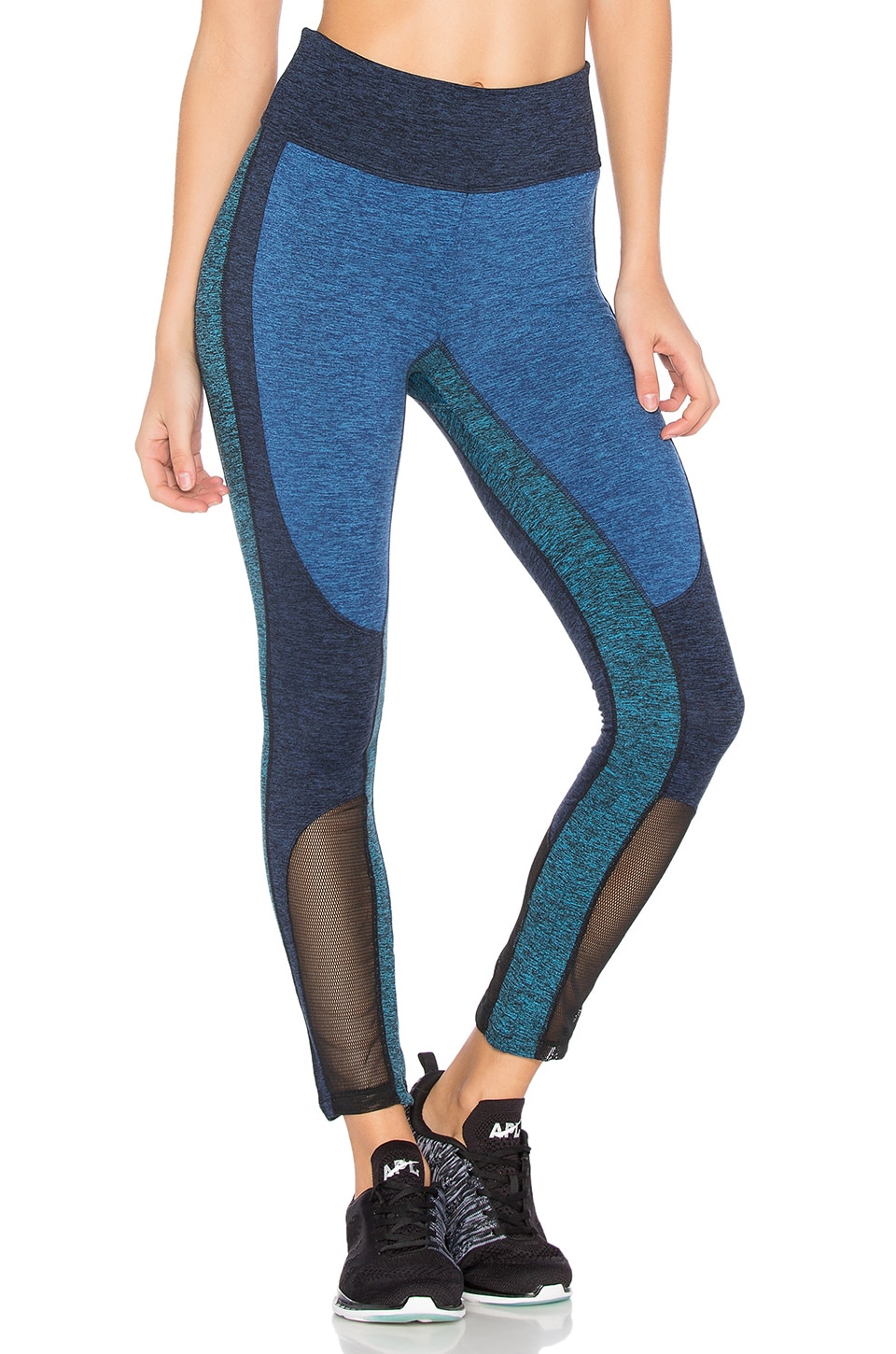 Free People Color Blocked Dylan Legging in Blue Combo | REVOLVE