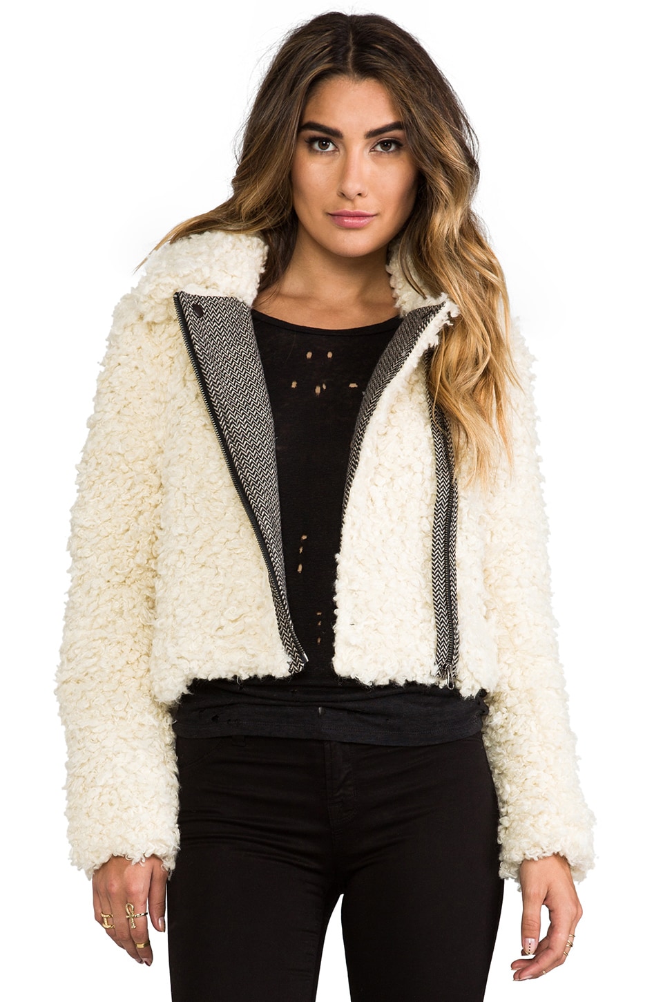 sherpa jacket moto