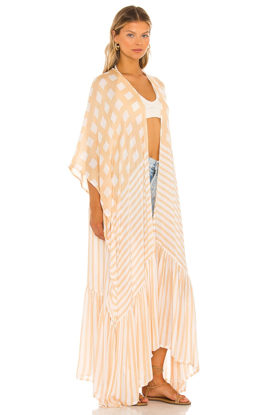 Free People Kenna Kimono in Natural