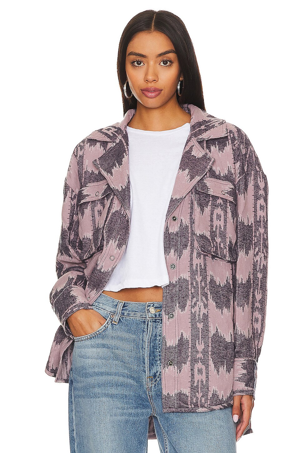 Free People BLOUSON JACQUARD FORME CARGO WE THE FREE IZZIE
