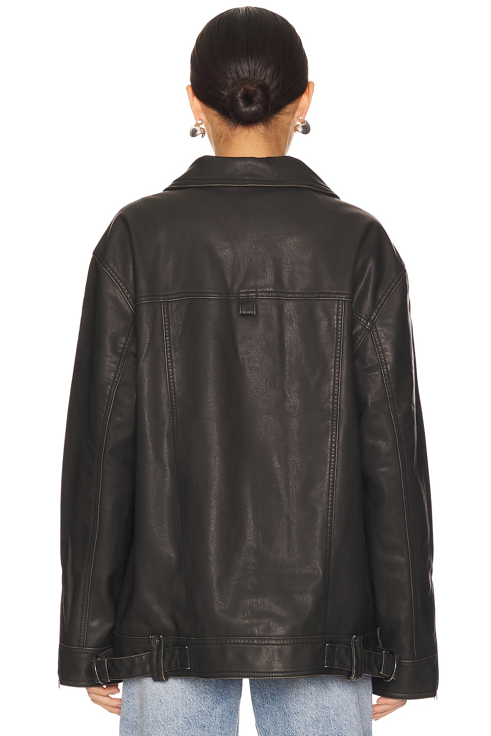 Free People x We The Free Buckle Up Faux Leather Jacket