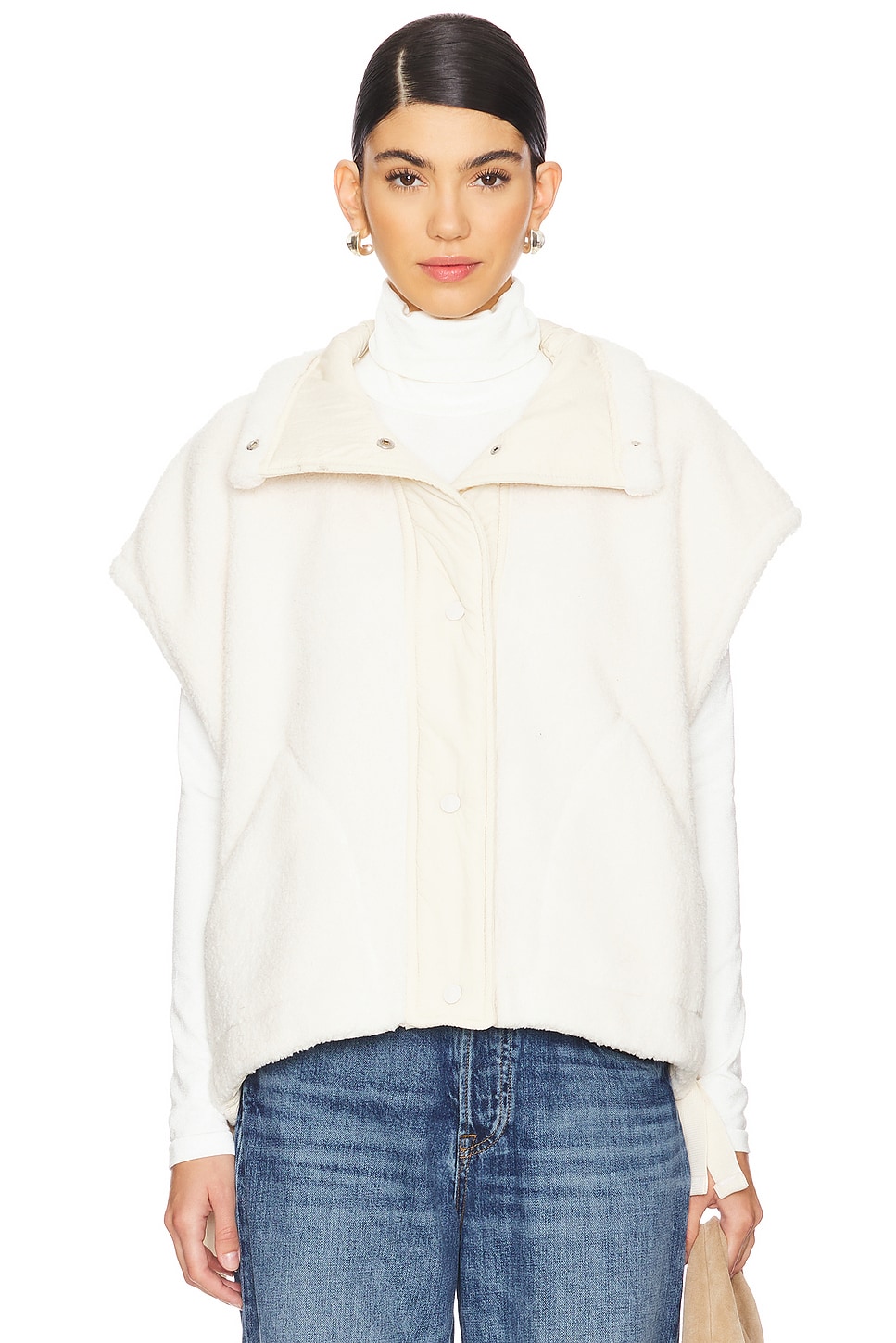 Free People x FP Movement Scout It Out Fleece Vest In Birch Tree thumbnail