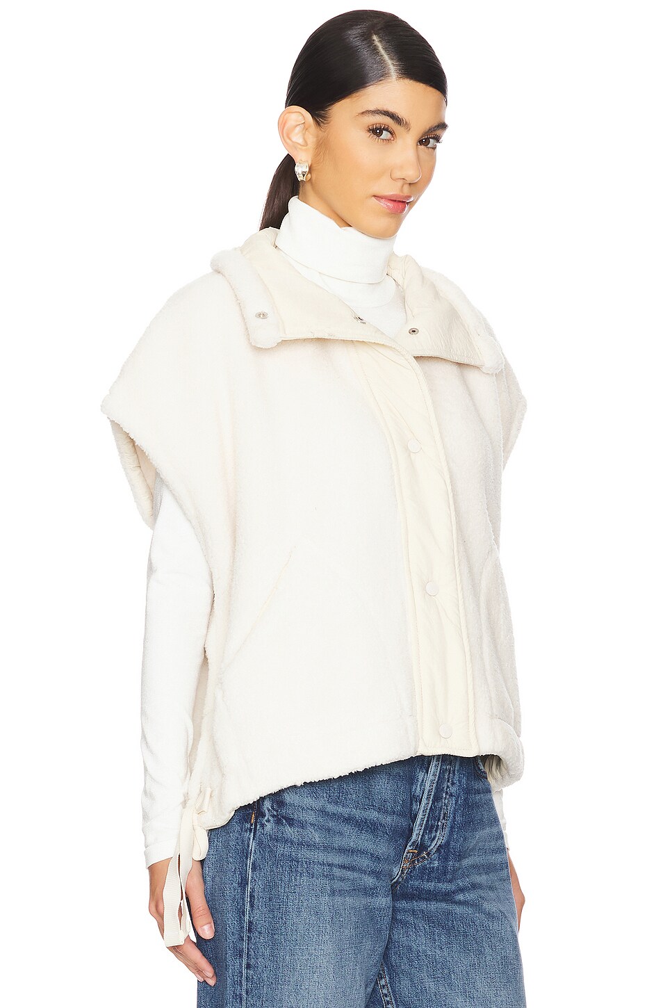 Free People x FP Movement Scout It Out Fleece Vest In Birch Tree thumbnail