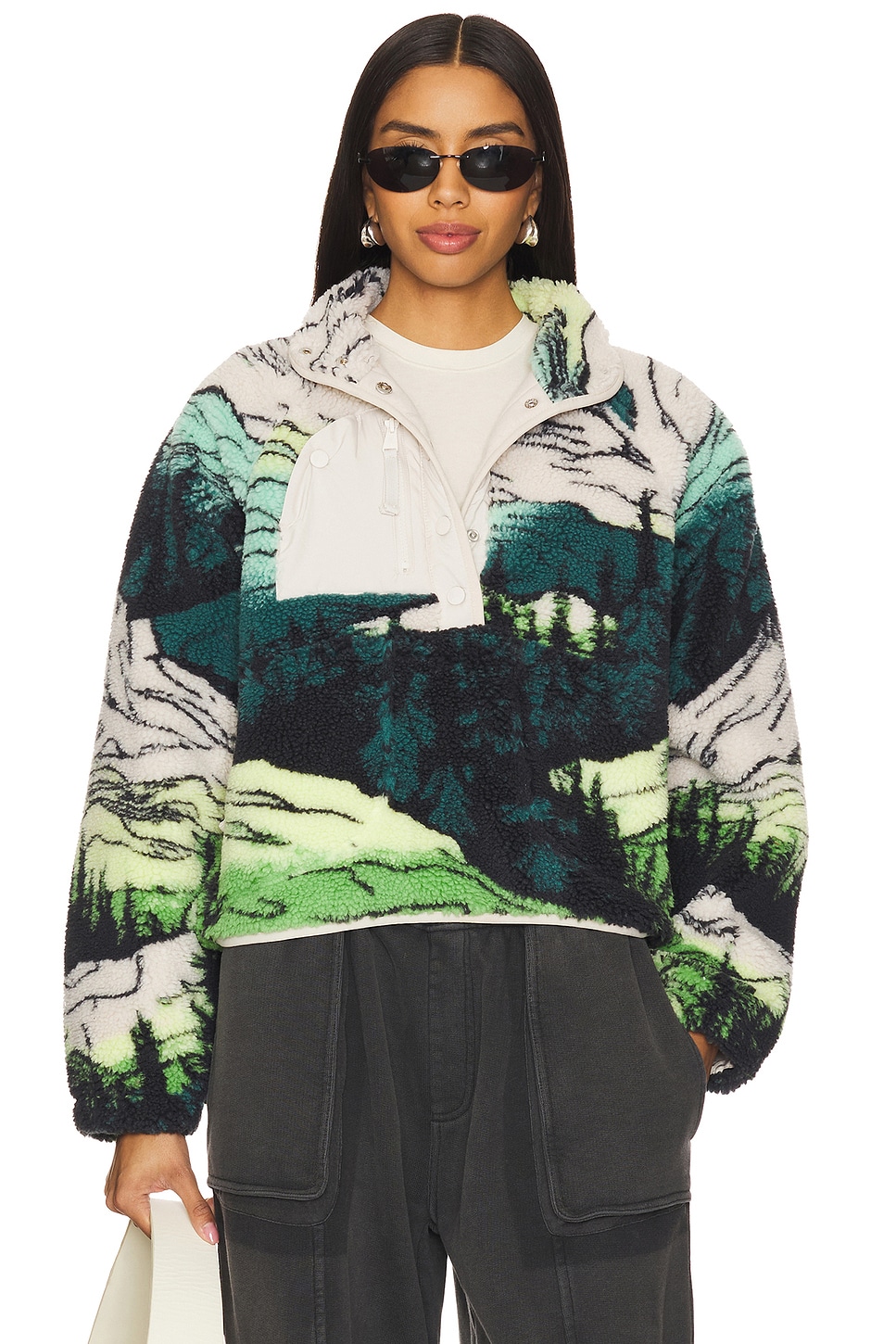 (取寄) エフピー ムーブメント レディース ロッキー リッジ プルオーバー FP Movement women Rocky Ridge Pullover flake Combo Free People x FP Movement Rocky Ridge Pullover in Cypress