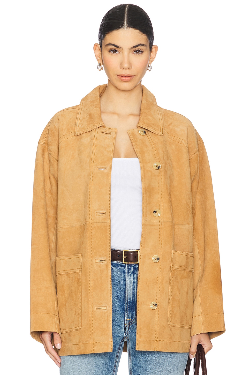 Free People x REVOLVE Annalise Jacket in Chestnut | REVOLVE