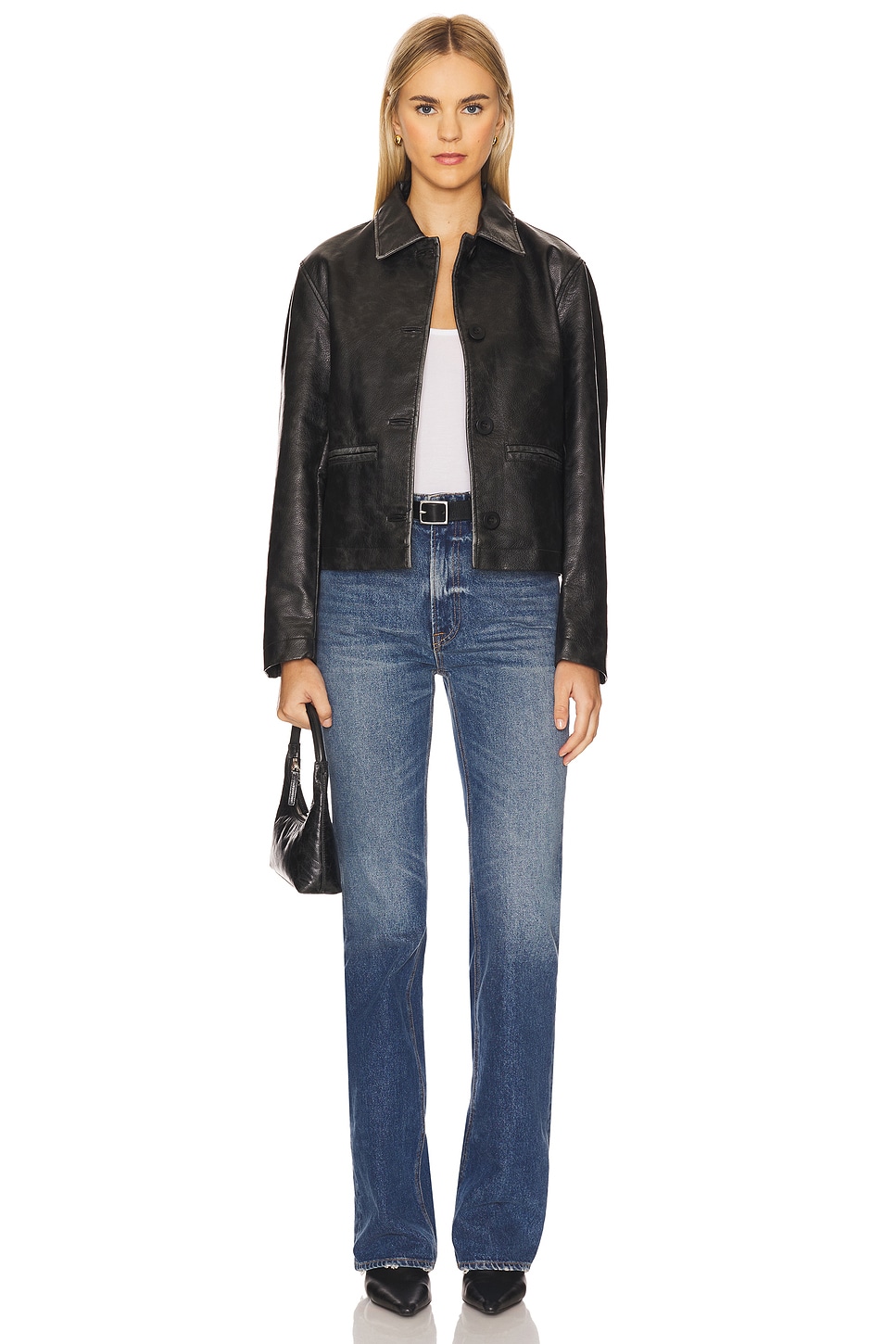 x We The Free Hera Faux Leather Jacket In Black