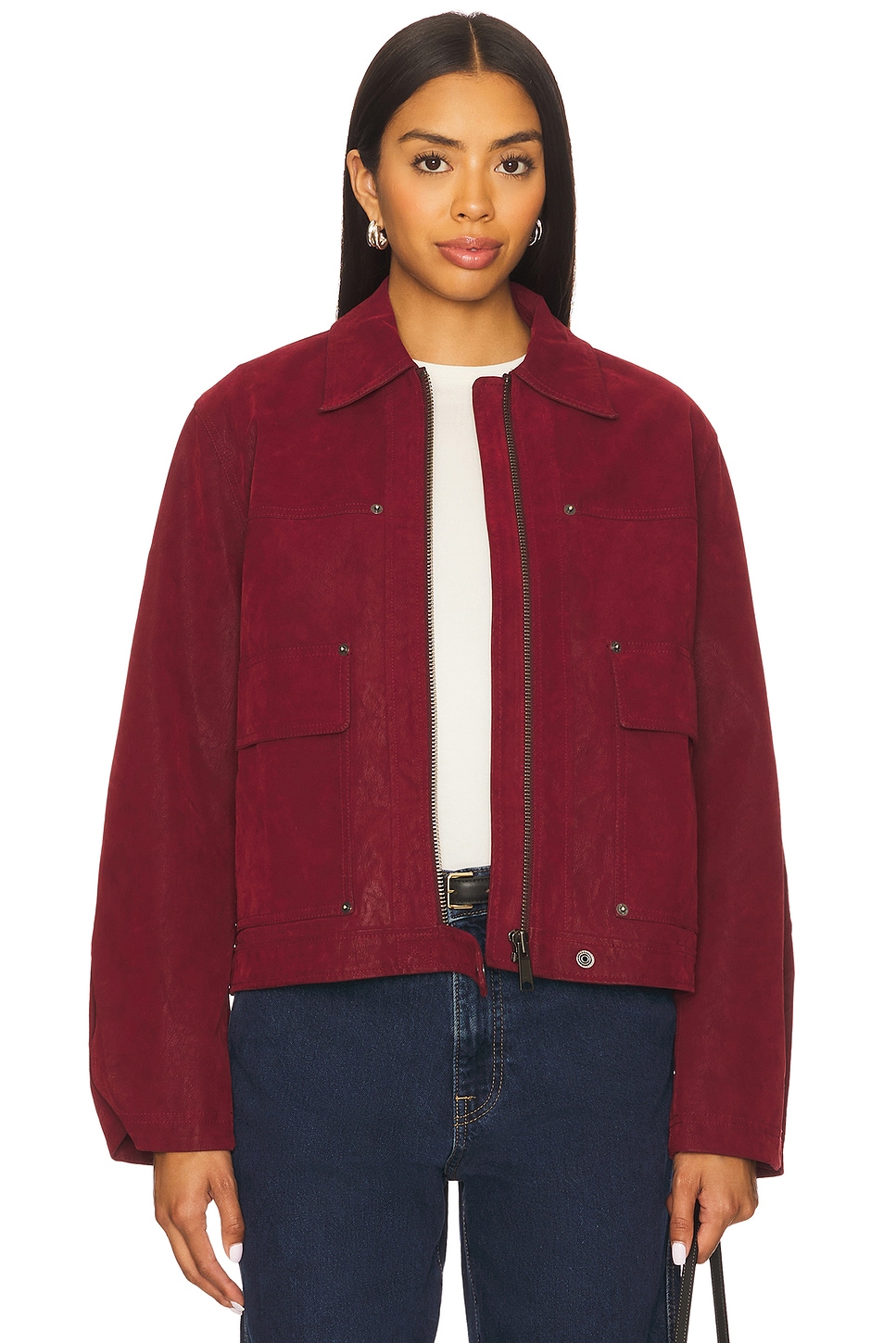 x We The Free Blair Faux Suede Jacket In Dionysus
