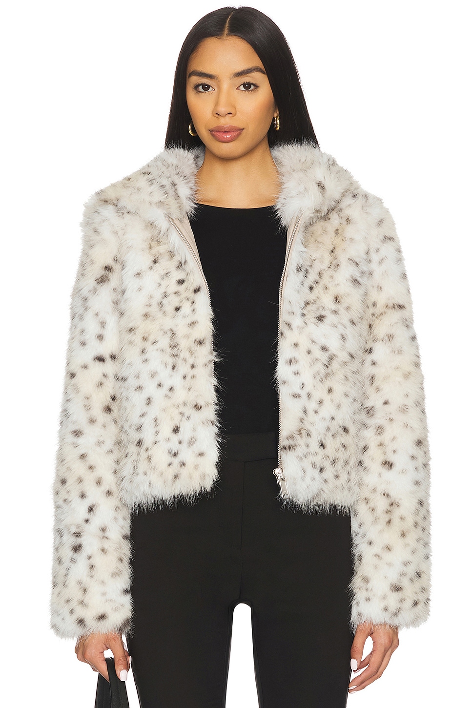 Free People Louder Please Hooded Jacket in Snow Leopard | REVOLVE