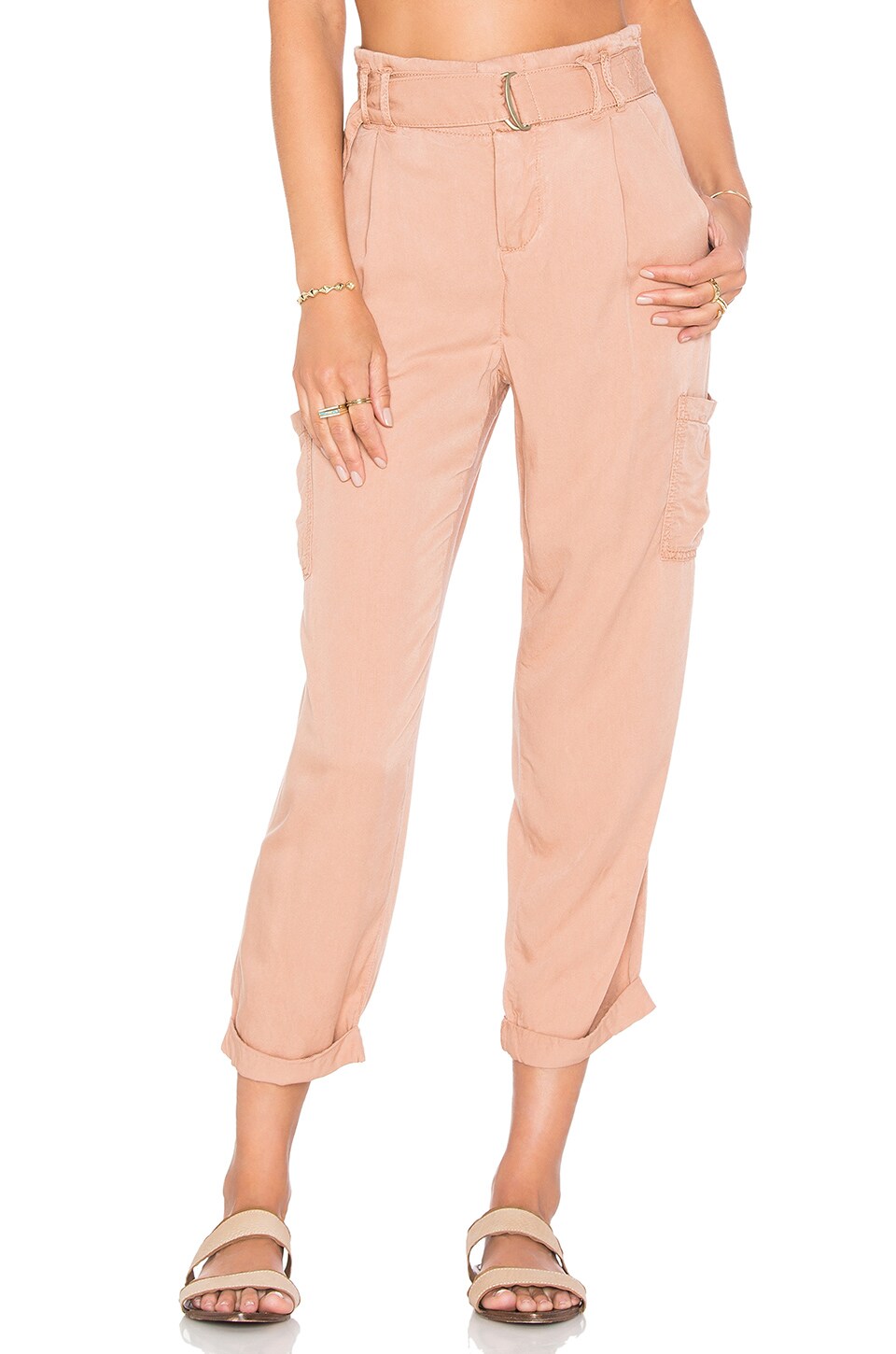 peach cargo pants