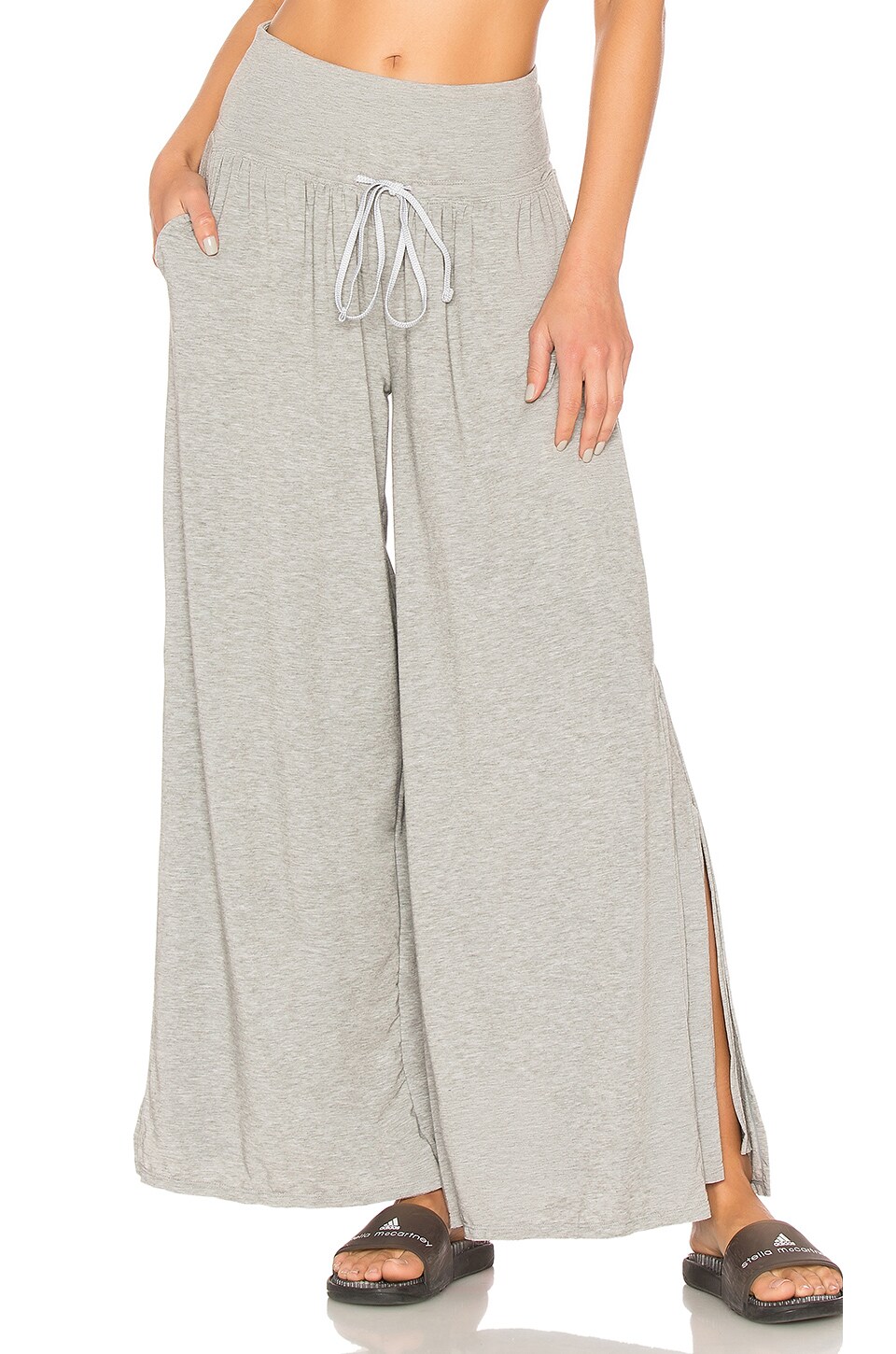 Free People Movement Easy Breezy Wide Leg Pant in Grey | REVOLVE