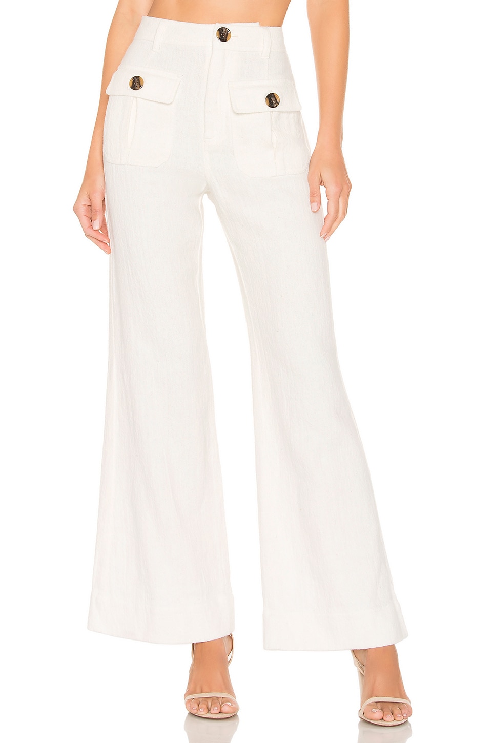 Free People Boca Bell Pant in White | REVOLVE
