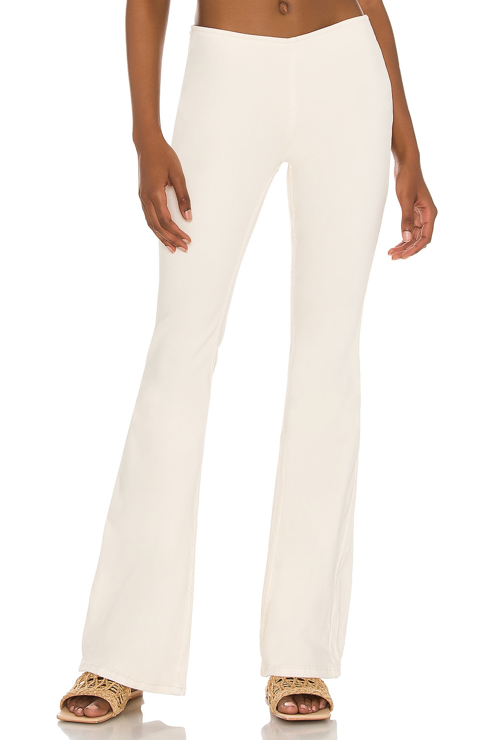 Free People Penny Pull On Flare Pant White