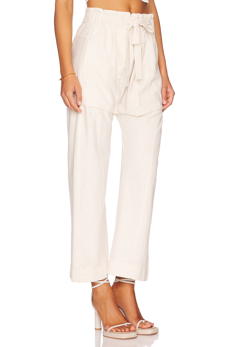 Free People Sky Rider Pant in Ecru