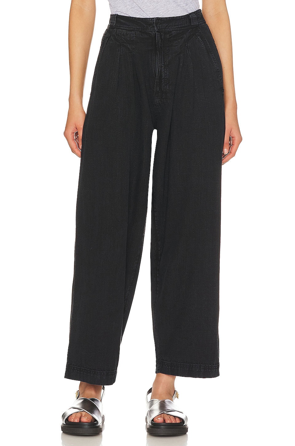 Free People Lotta Love Trouser In Black Revolve