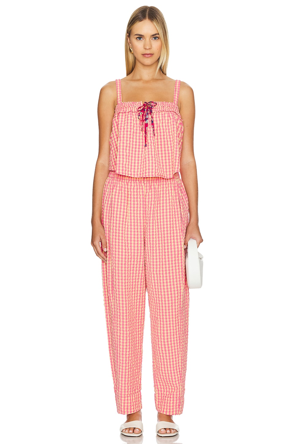 Free People Preppy Poplin Gingham Pants thumbnail