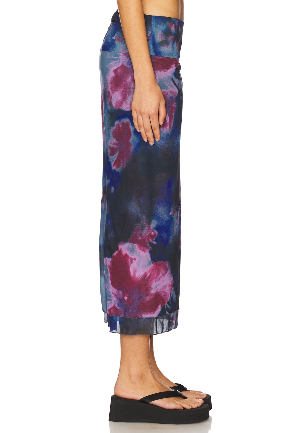 Free People Sunset Mesh Maxi Skirt