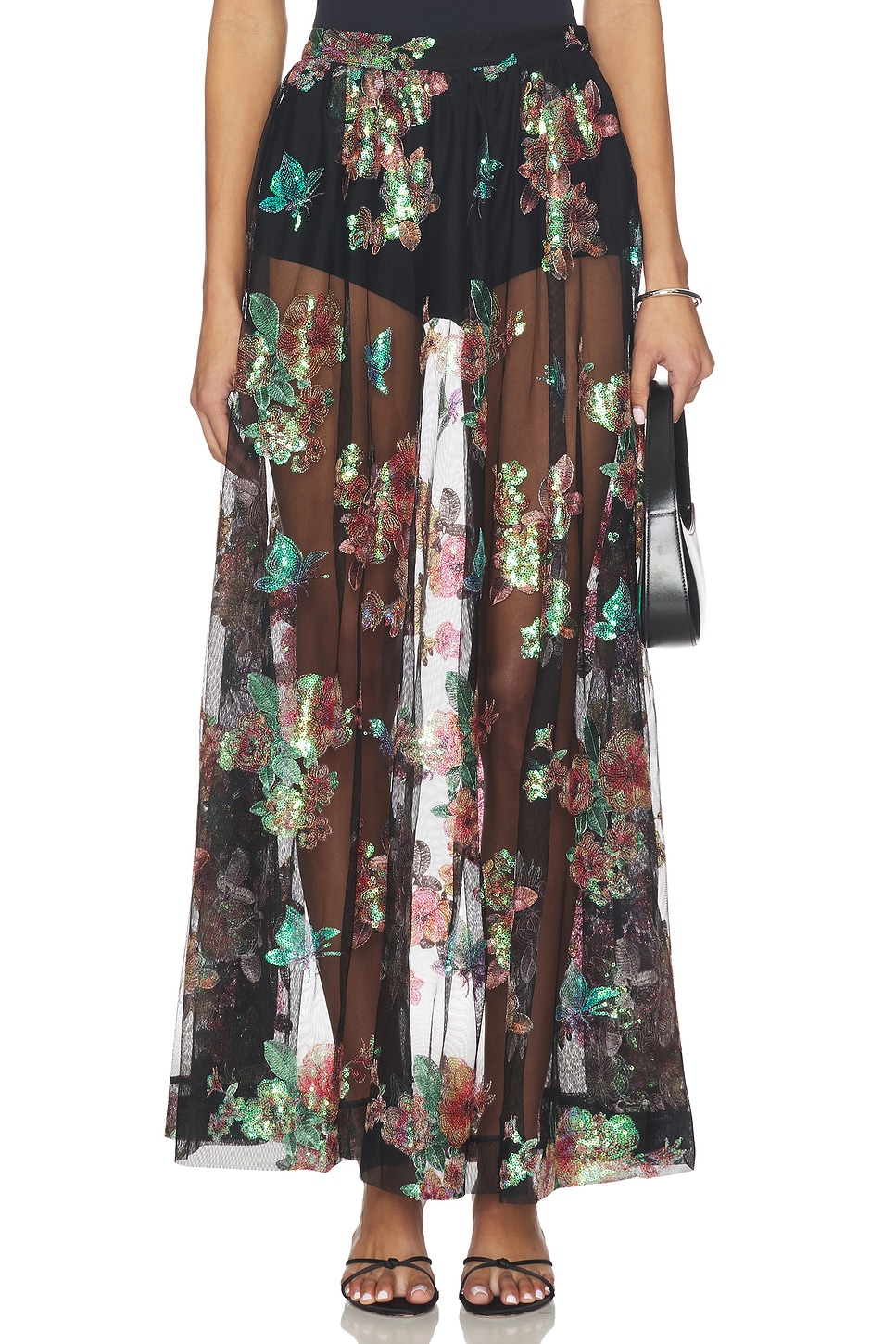 LITTLE $UZIE HIGH GAUGE PILE LONG SKIRT リトルスージーHigh Gauge