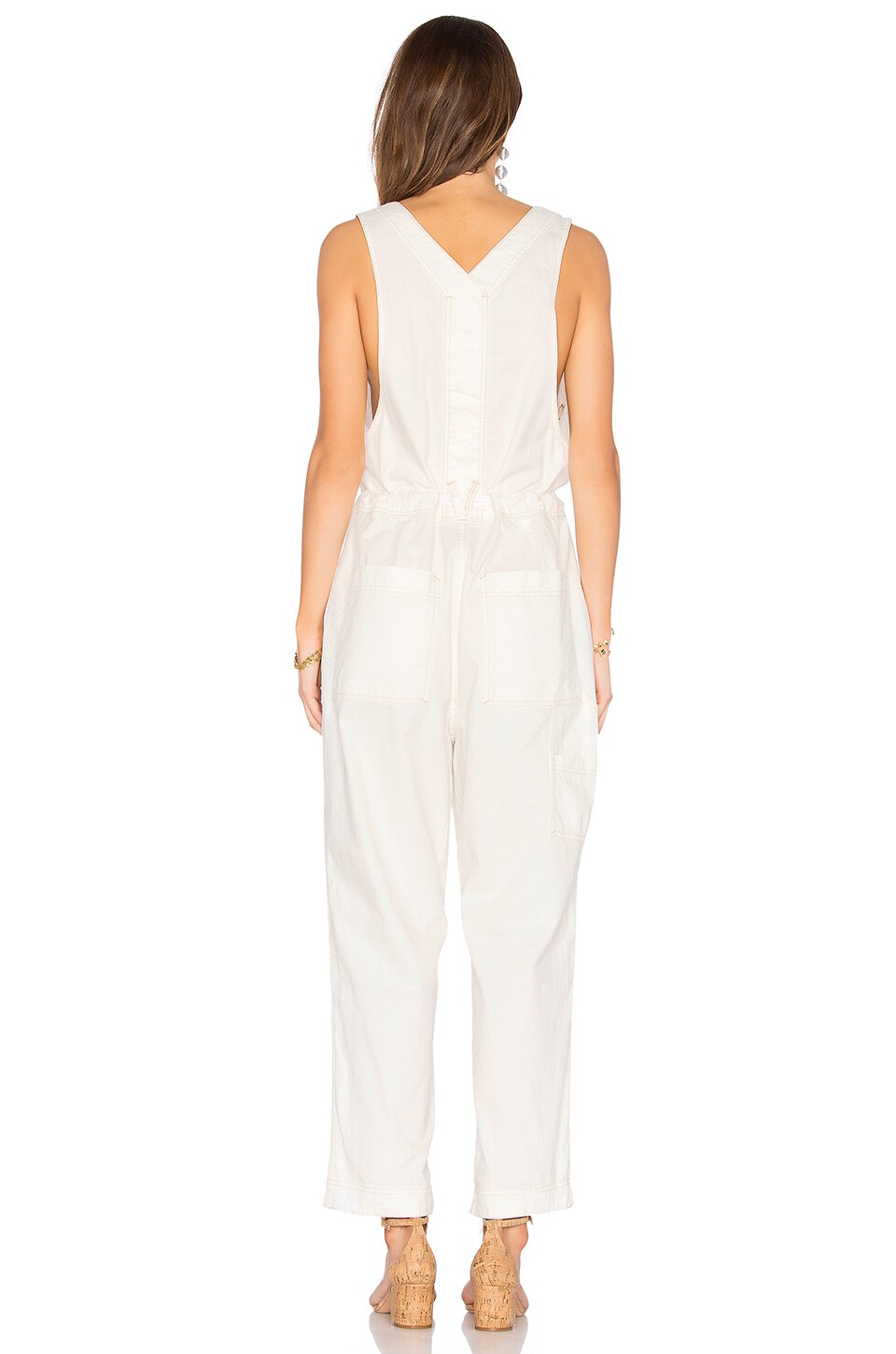 Free People Work It Jumpsuit in Ivory | REVOLVE