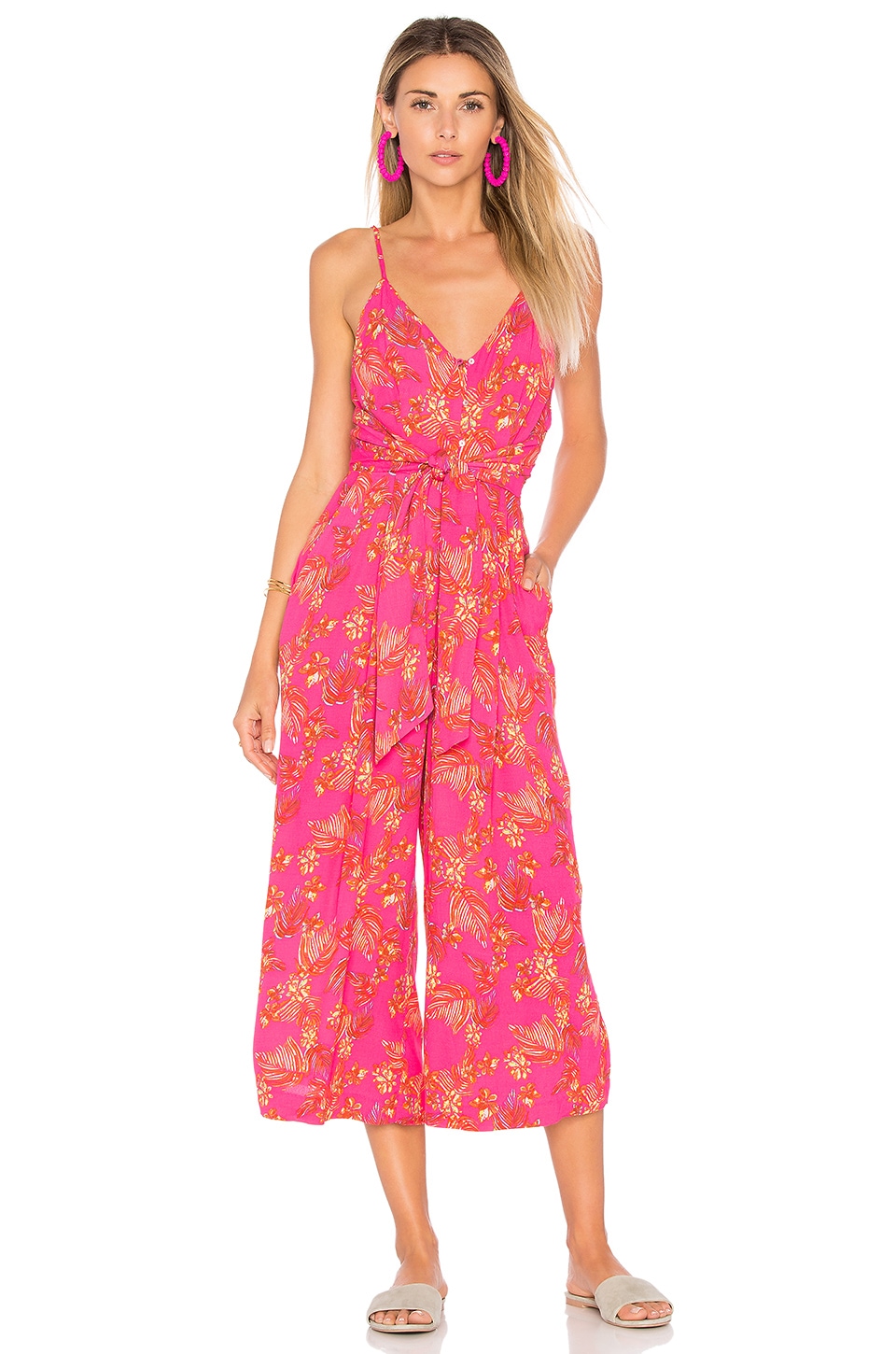 Free People Hot Tropics Jumpsuit In Pink Combo ModeSens   FREE WR81 V1 