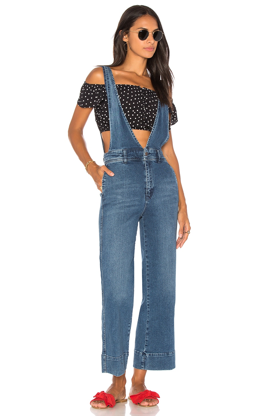 FREE PEOPLE A LINE OVERALLS, BLUE | ModeSens