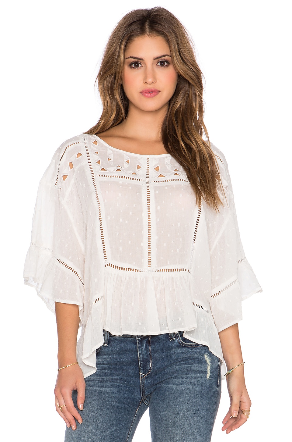 Free People Beautiful Dream Top in Ivory | REVOLVE