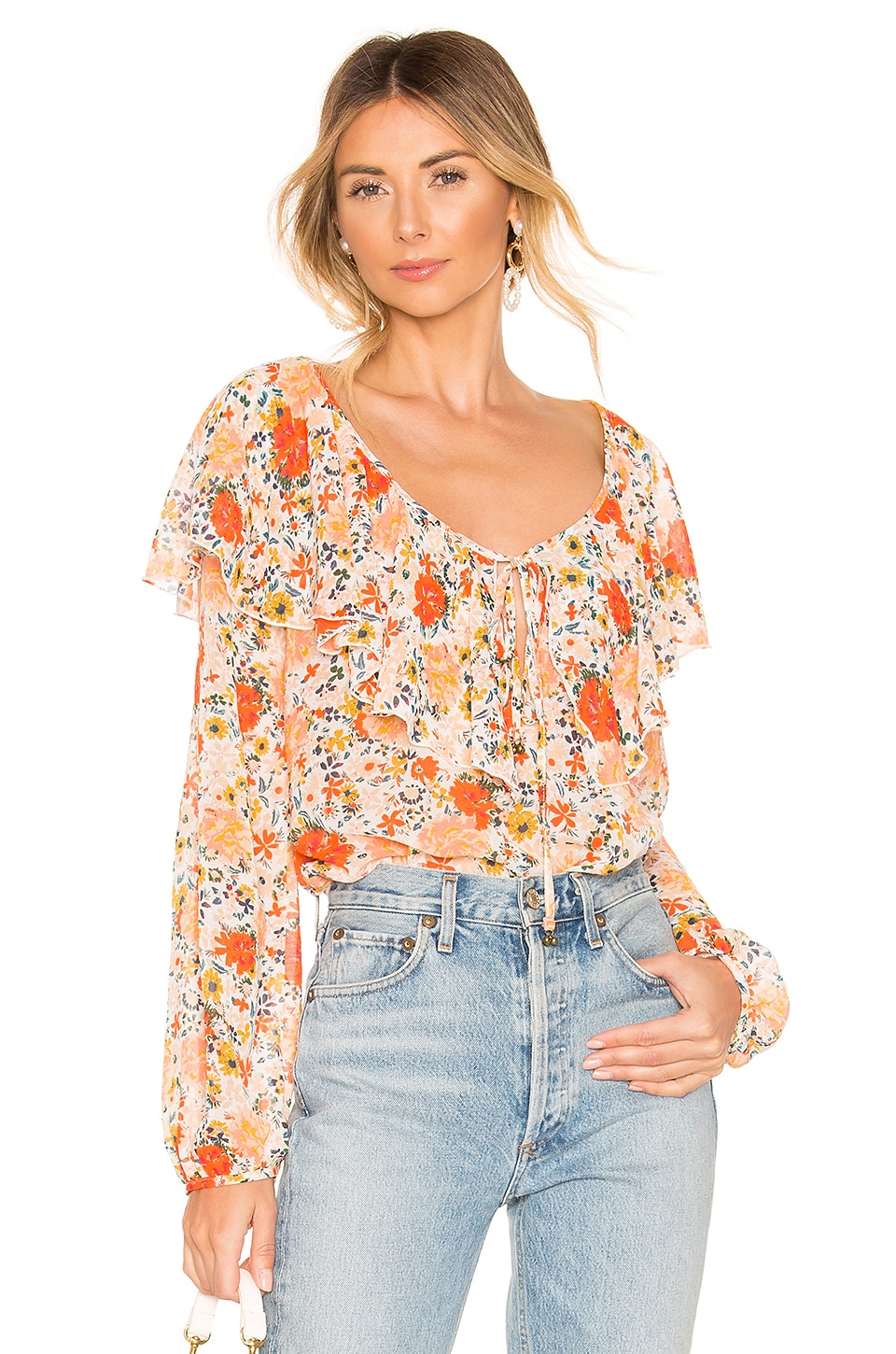 Free People Suits FREE PEOPLE SAY IT TO ME BODYSUIT IN IVORY COMBO