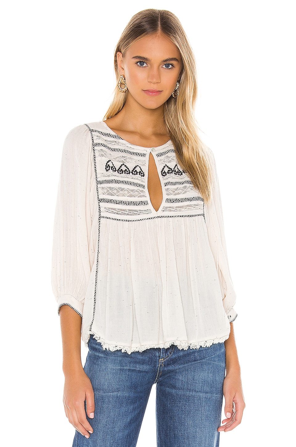 Free People Cyprus Avenue Top in Ivory | REVOLVE