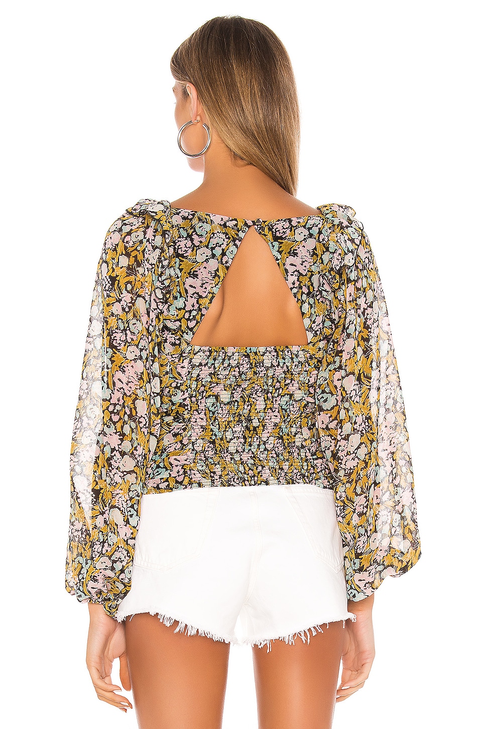 free people mabel printed blouse