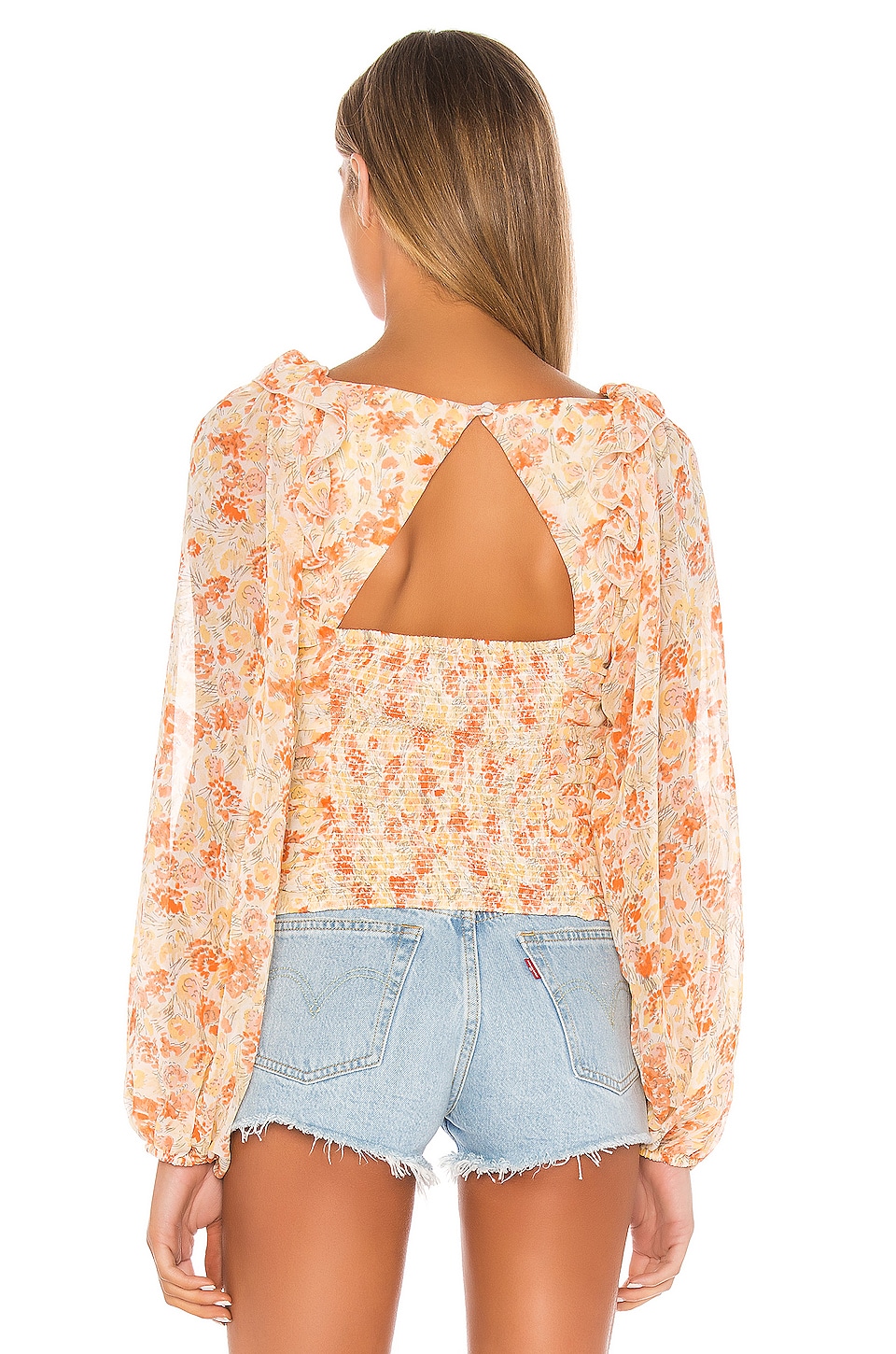 free people mabel printed blouse