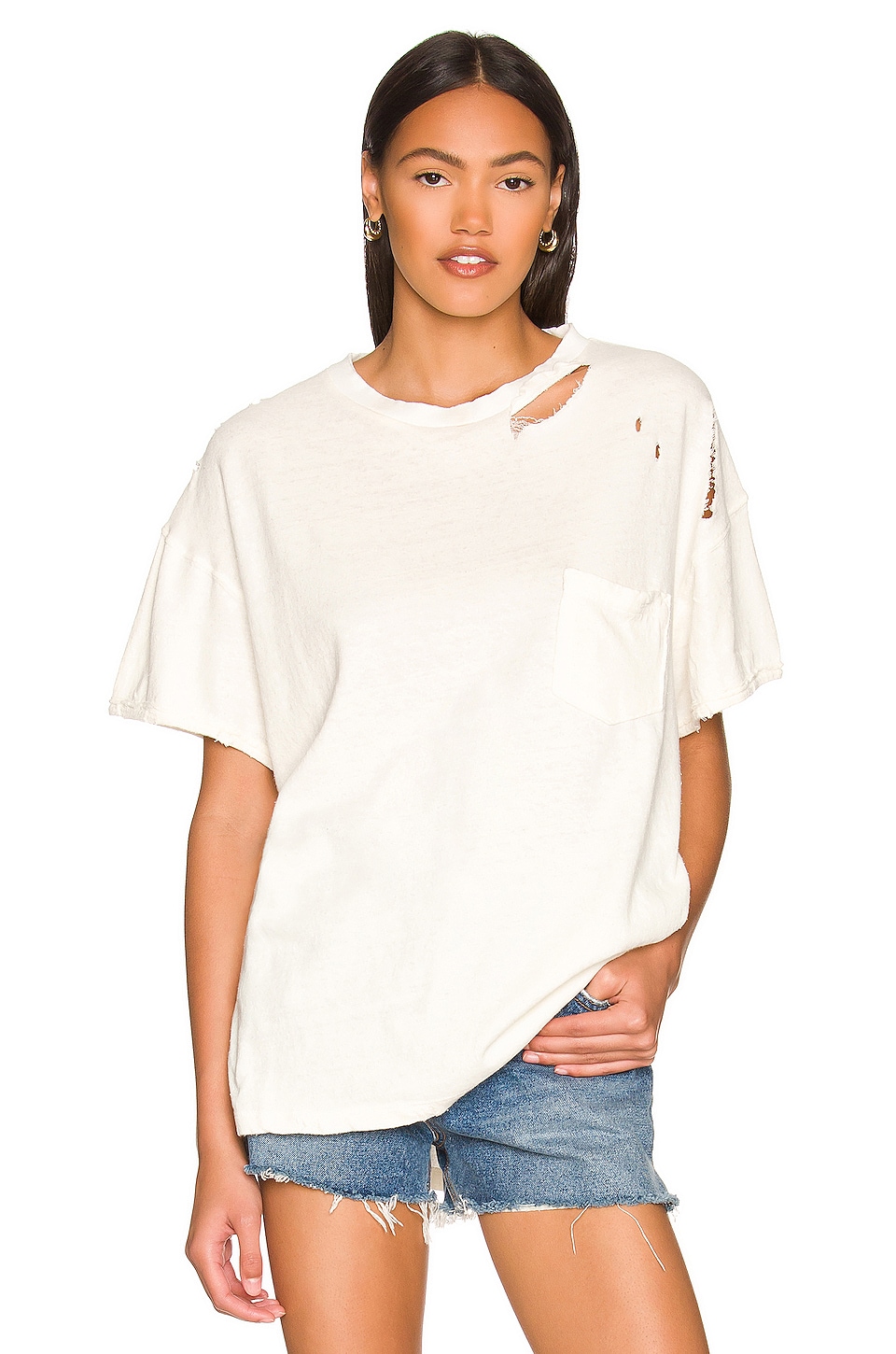 Free People Rubi Tee in Ivory