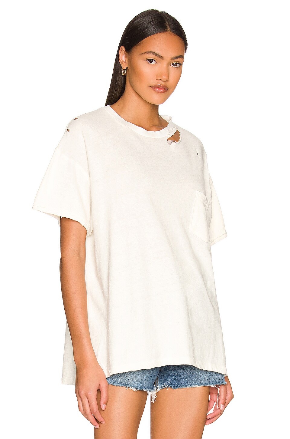 Free People Rubi Tee in Ivory