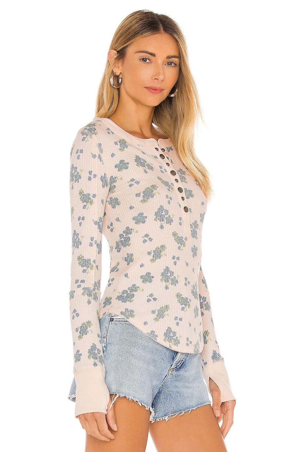 FREE PEOPLE EVEREST HENLEY TEE