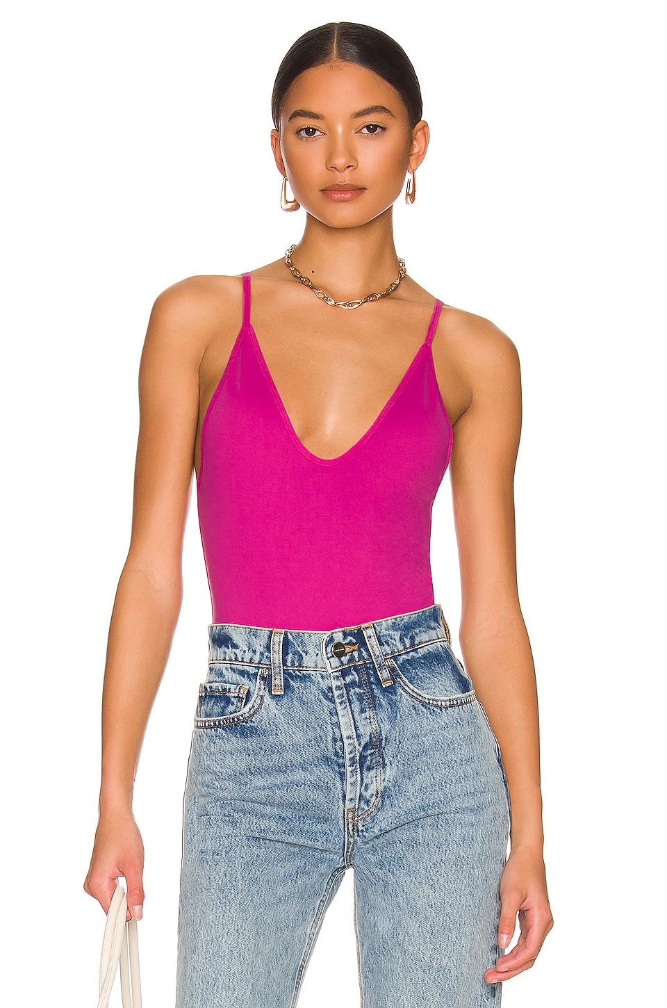 Free People Rosie Duo Bodysuit in Pink Peacock | REVOLVE