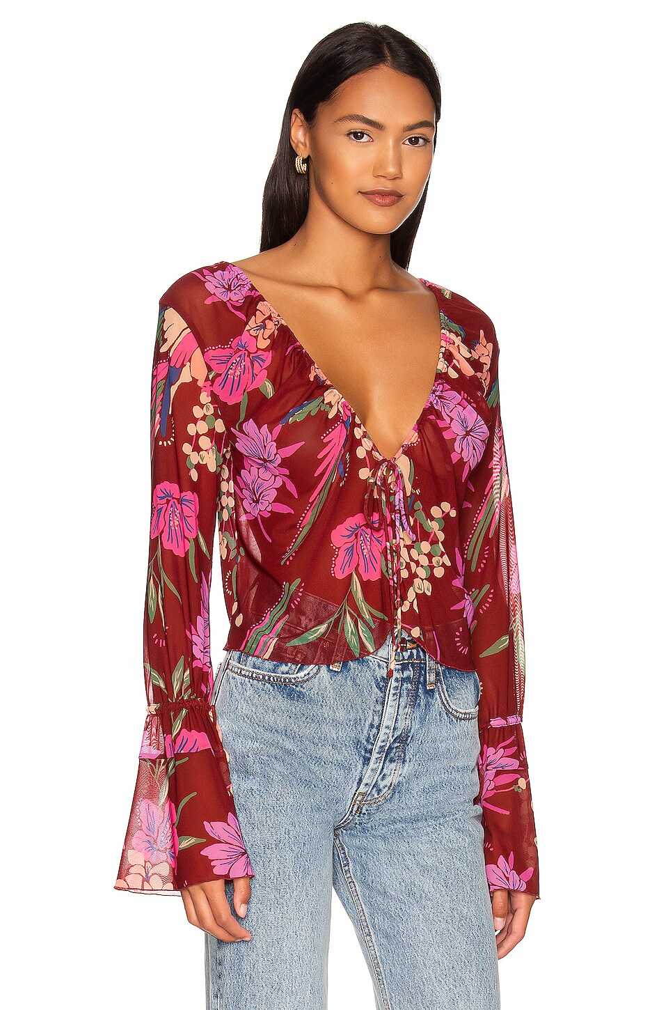 Free People Of Paradise Top in Cocoa Combo