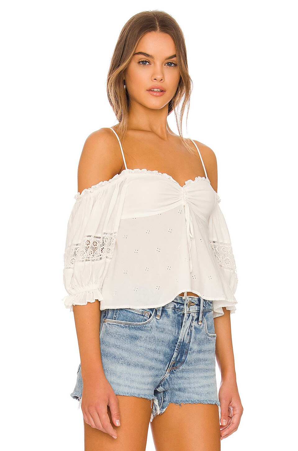 Free People Bambino Top in White