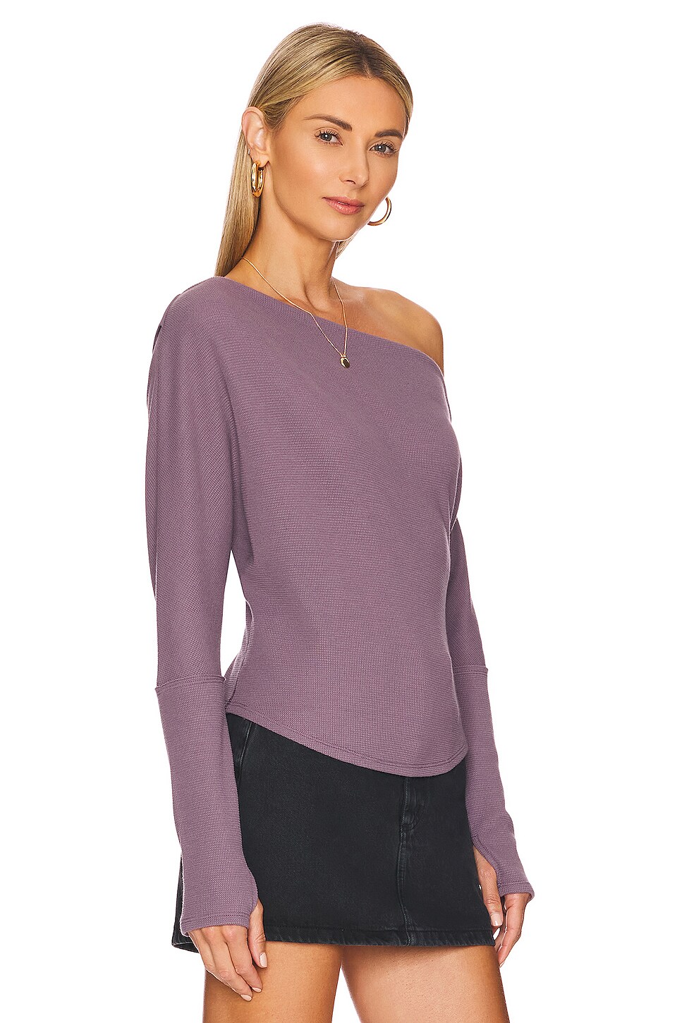 Free People Fuji Thermal Top in Fallen Fig