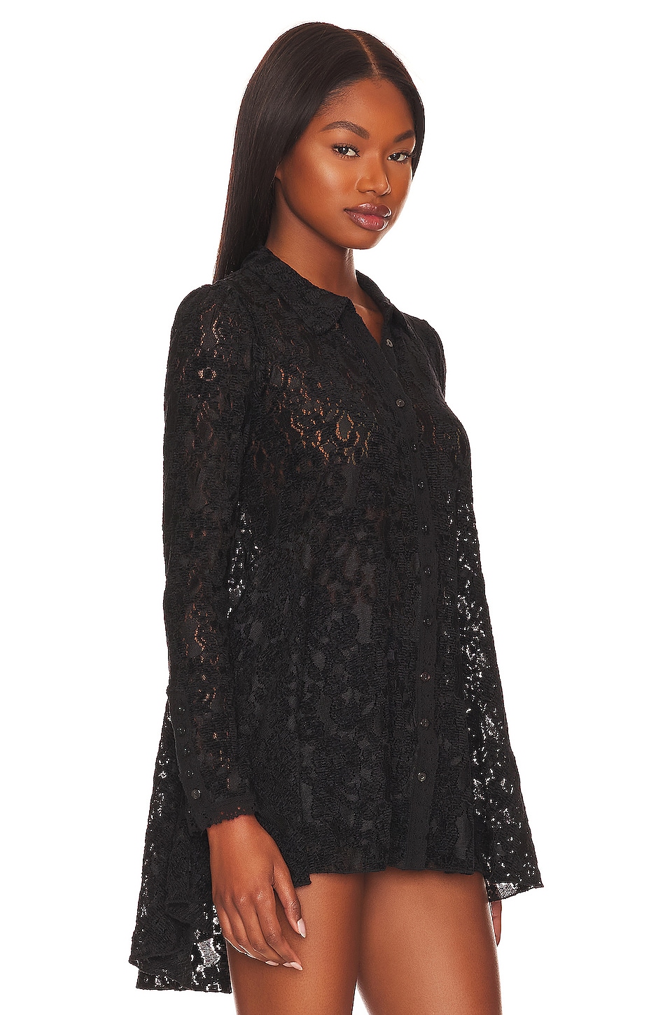 Free People Heather Tunic in Black