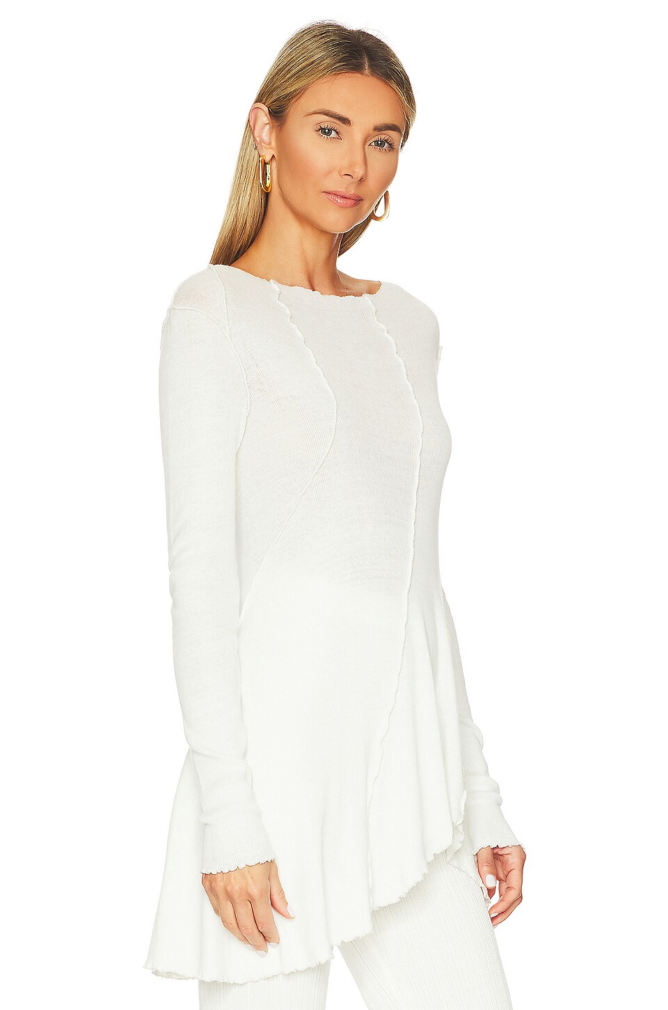 Free People Full Swing Tunic Top in Ivory