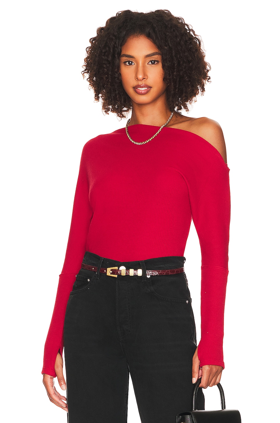Free People Fuji Thermal in Fiery Red | REVOLVE